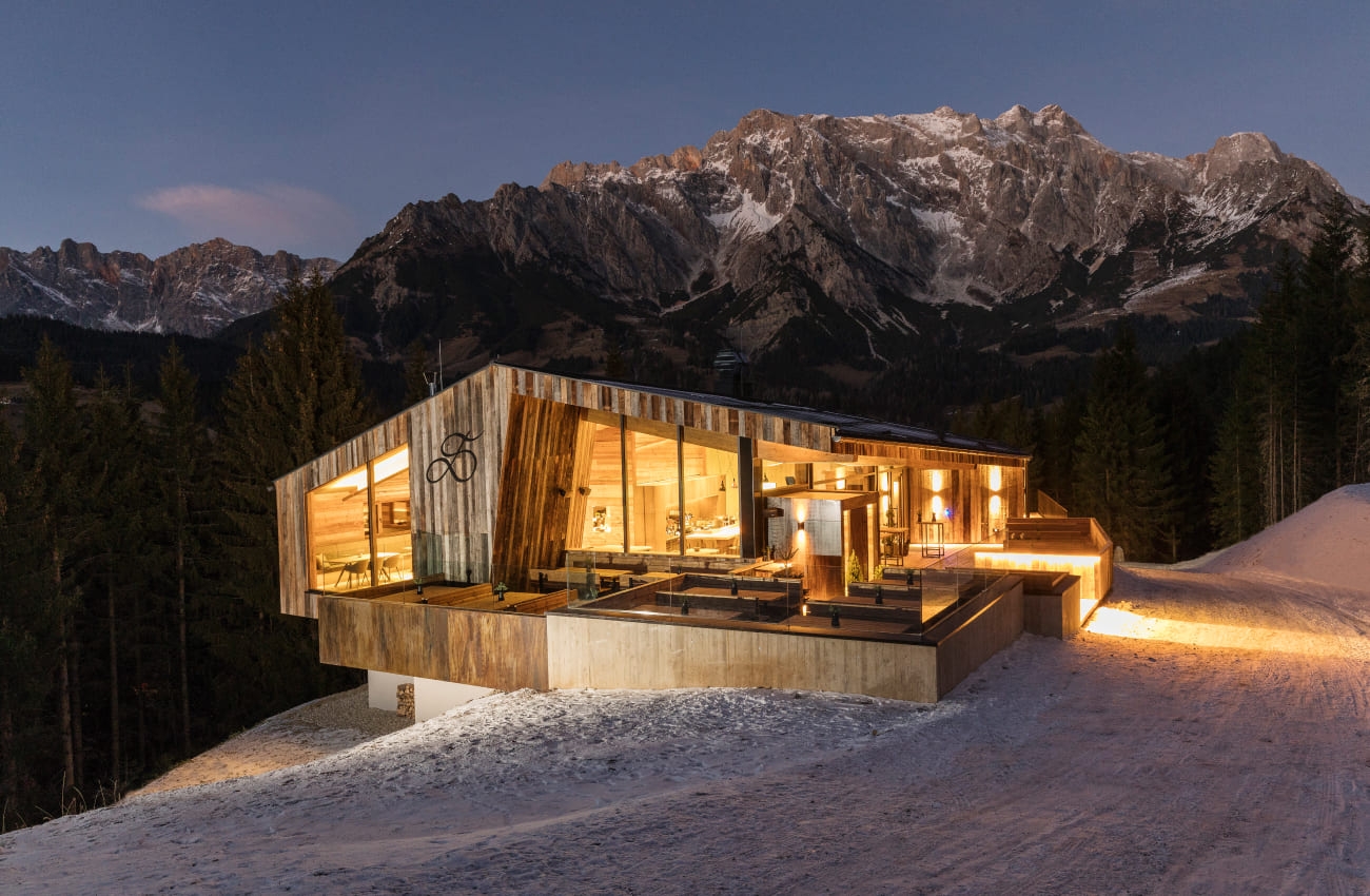 Außenbeleuchtung Die Deantnerin in Dienten am Hochkönig