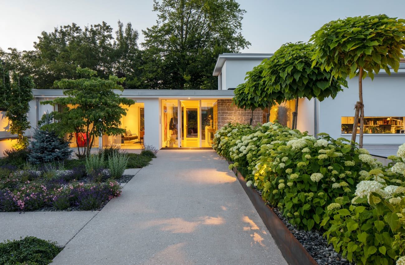 Außenbeleuchtung privates Wohnhaus in Salzburg